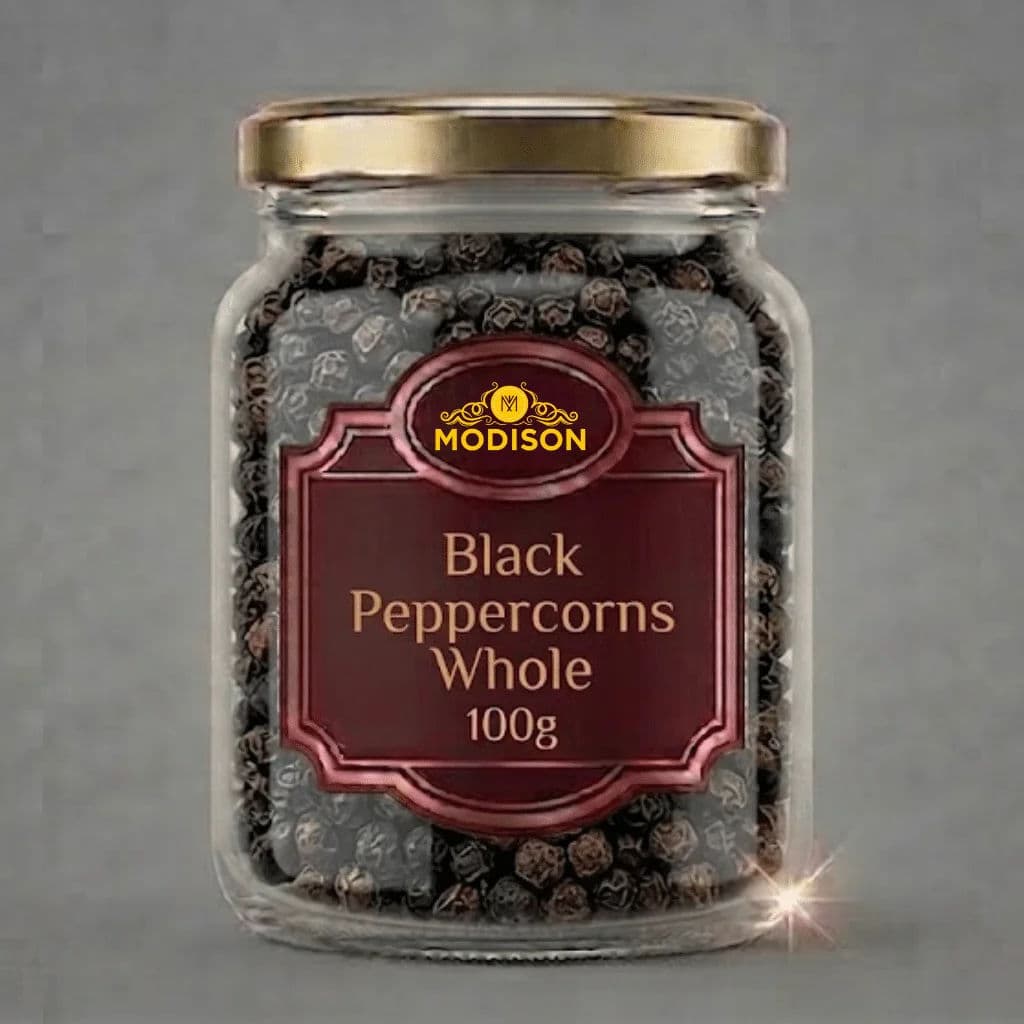 Modison Black Peppercorns Whole - 100g