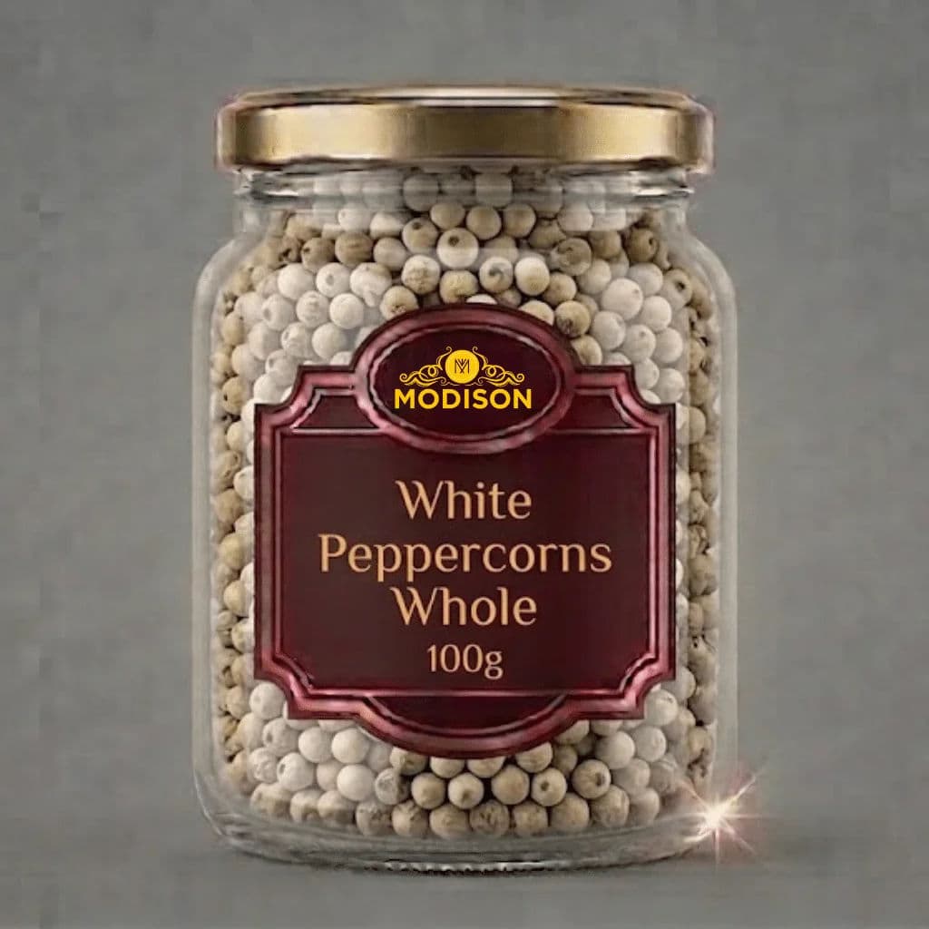 Modison White Peppercorns Whole - 100g