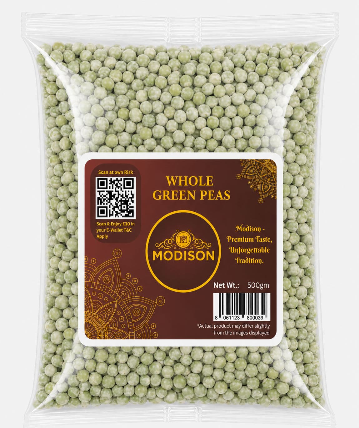 MODISON WHOLE GREEN PEAS thumbnail 1