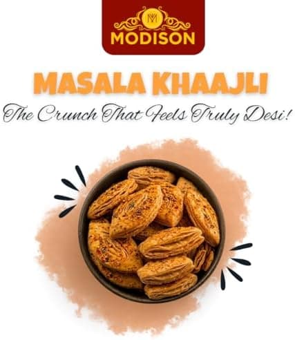 MODISON Masala Khaajli Indian Snacks Spiced Crackers 180g thumbnail 3
