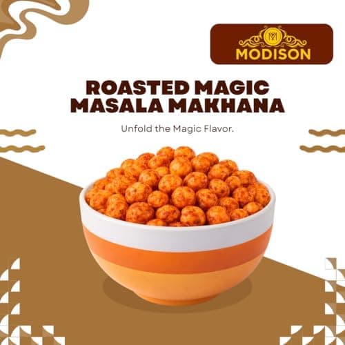 MODISON Roasted Makhana Healthy Snacks Magic Masala 80g thumbnail 7