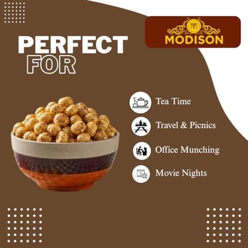 MODISON Roasted Makhana Healthy Snacks Masala Flavour 80g thumbnail 6