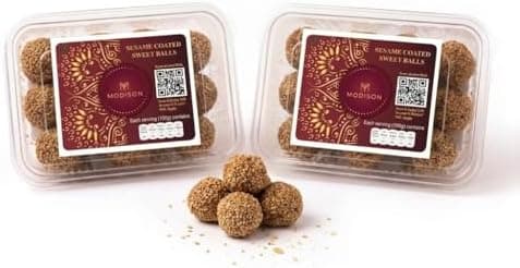 MODISON Til Laddu Indian Sweets Sesame Sweet Balls 360g thumbnail 1