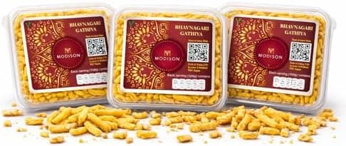 MODISON Bhavnagari Gathiya Indian Crispy Snacks 540g thumbnail 1