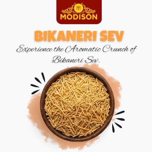 MODISON Bikaneri Sev Indian Snacks Crunchy Bhujia 180g thumbnail 4