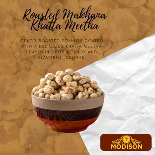 MODISON Roasted Makhana Healthy Snacks Khatta Meetha 80g thumbnail 7
