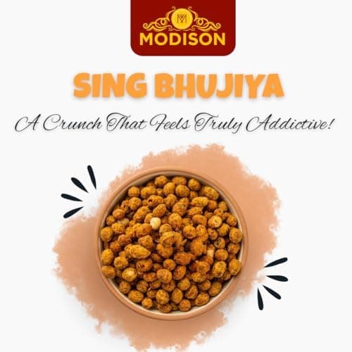 MODISON Sing Bhujia Indian Snacks Spicy Masala Peanuts 180g thumbnail 3
