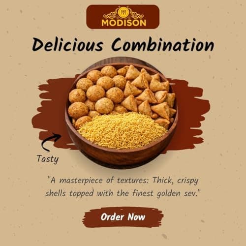 MODISON Namkeen Combo Indian Snacks 540g Party Mix 3 Pack thumbnail 5