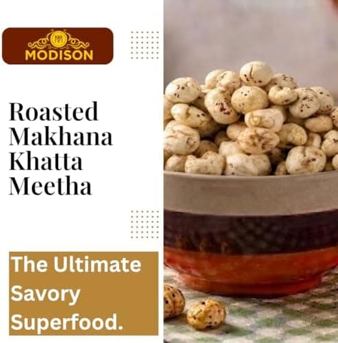MODISON Roasted Makhana Healthy Snacks Khatta Meetha 80g thumbnail 5