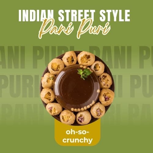 MODISON Pani Puri Indian Snacks Crispy Golgappa Shells 80pc thumbnail 7