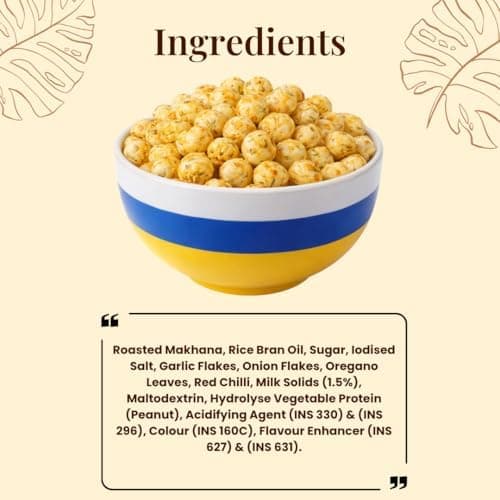 MODISON Roasted Makhana Healthy Snacks Cheese Herbs 80g thumbnail 3