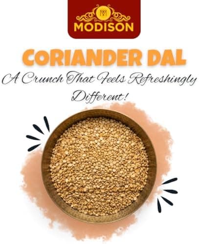 MODISON Coriander Dal Indian Namkeen Crispy Roasted Snack 180g thumbnail 4