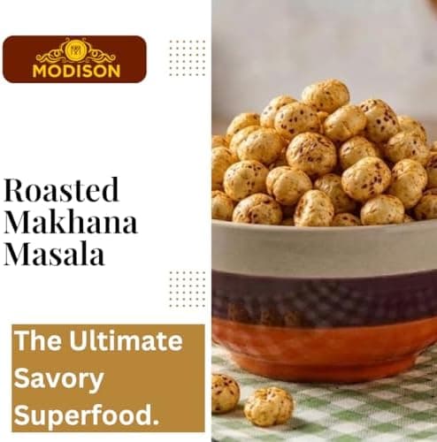 MODISON Roasted Makhana Healthy Snacks Masala Flavour 80g thumbnail 5