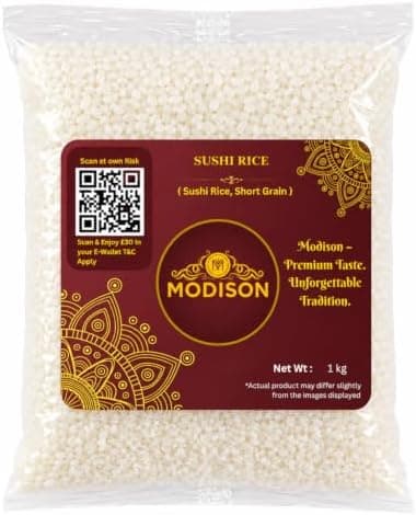 MODISON Sushi Rice Short Grain Rice Gluten Free Vegan 1kg thumbnail 1