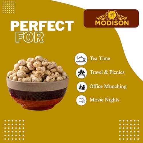 MODISON Roasted Makhana Healthy Snacks Chaat Masala Blast 80g thumbnail 5