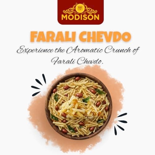 MODISON Farali Chevdo Indian Snacks Potato Peanut Mix 180g thumbnail 3