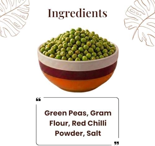 MODISON Spicy Fried Green Peas Healthy Snacks Crispy 100g thumbnail 6