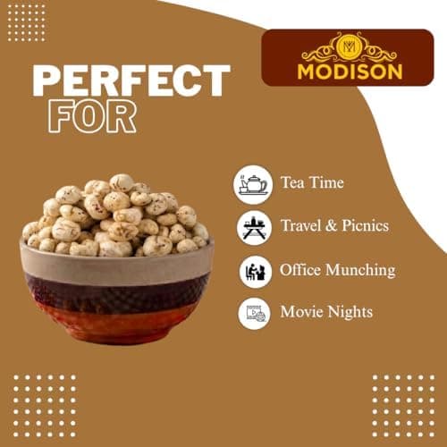 MODISON Roasted Makhana Healthy Snacks Khatta Meetha 80g thumbnail 6