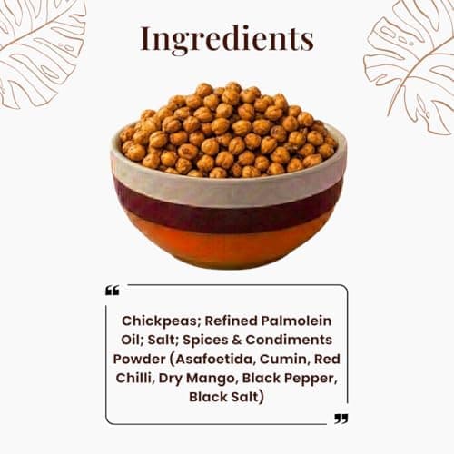 MODISON Hing Jeera Chana Indian Snacks Roasted Chickpeas 180g thumbnail 7