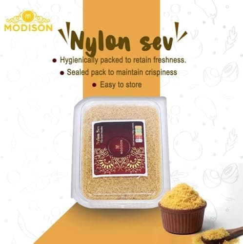 MODISON Nylon Sev Indian Snacks Crispy Gram Flour 900g thumbnail 6