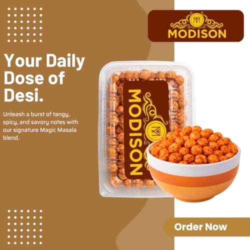 MODISON Roasted Makhana Healthy Snacks Magic Masala 80g thumbnail 6
