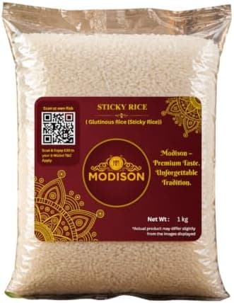 MODISON Sticky Rice Glutinous Rice Short Grain Rice 1kg thumbnail 1