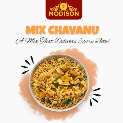 MODISON Mix Chavanu Indian Snacks Crunchy Spicy Mix 180g thumbnail 5