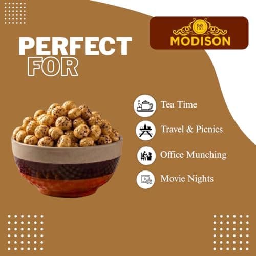MODISON Roasted Makhana Healthy Snacks Cheese Flavour 80g thumbnail 5