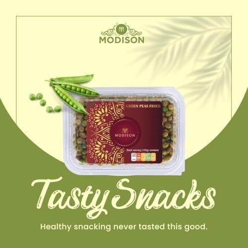 MODISON Spicy Fried Green Peas Healthy Snacks Crispy 900g thumbnail 2