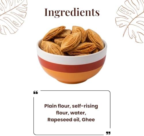 MODISON Plain Khaajli Indian Snacks Crispy Wheat Crackers 180g thumbnail 7