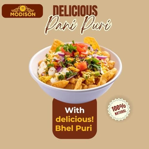 MODISON Pani Puri Bhel Puri Bundle Indian 180g Chaat Kit 3 Pack thumbnail 3