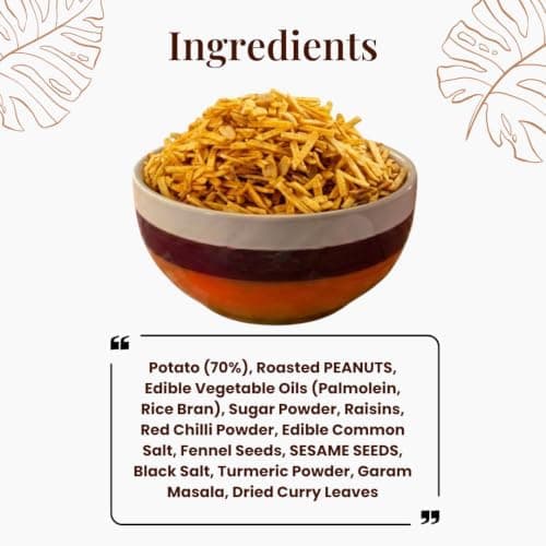 MODISON Spicy Farali Chevdo Indian Snacks Masala Farsan 180g thumbnail 7