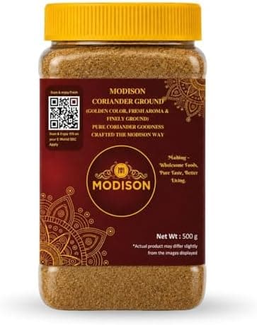 MODISON Coriander Ground Powder Indian Spices Pure Dhania 500g thumbnail 1
