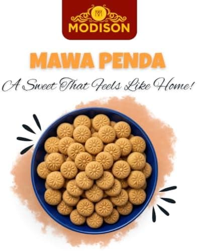 MODISON Mawa Penda Indian Sweets Milk Mithai 8 Piece 300g thumbnail 4