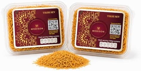 MODISON Tikhi Sev Indian Snacks Spicy Gram Flour thumbnail 1