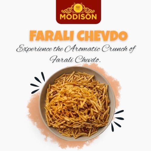 MODISON Spicy Farali Chevdo Indian Snacks Masala Farsan 180g thumbnail 4