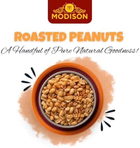 MODISON Roasted Peanuts Healthy Snacks Protein Rich Groundnuts 250g thumbnail 7