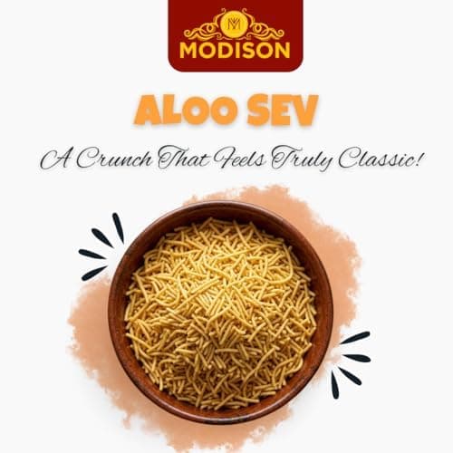 MODISON Aloo Sev Indian Snacks Spiced Potato Noodles 180g alternate image