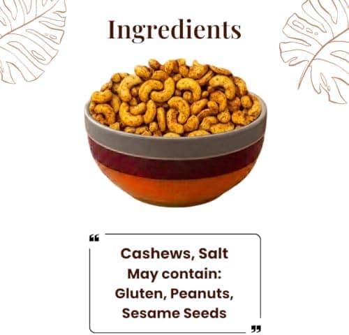 MODISON Roasted Cashew Nuts Healthy Snacks Protein Rich Kaju 400g thumbnail 3