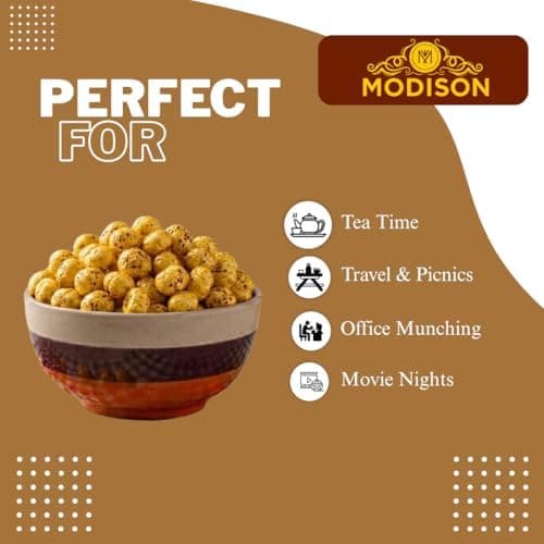 MODISON Roasted Makhana Healthy Snacks Cheesy Italiana 80g thumbnail 6