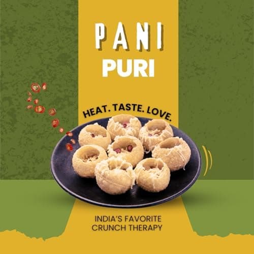 MODISON Pani Puri Indian Snacks Crispy Golgappa Shells 80pc thumbnail 5