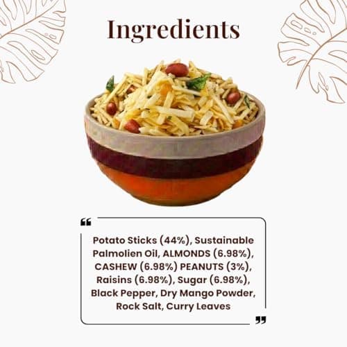 MODISON Farali Chevdo Indian Snacks Potato Peanut Mix 180g thumbnail 7