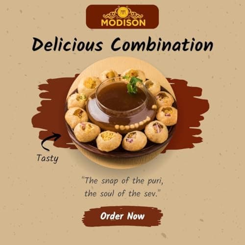 MODISON Pani Puri Nylon Sev Bundle Indian Street Food 540g Kit thumbnail 5