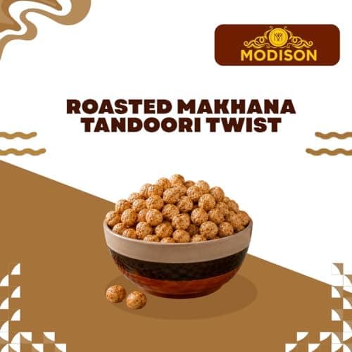 MODISON Roasted Makhana Healthy Snacks Tandoori Twist 80g thumbnail 3