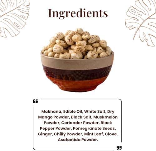 MODISON Roasted Makhana Healthy Snacks Chaat Masala Blast 80g thumbnail 3