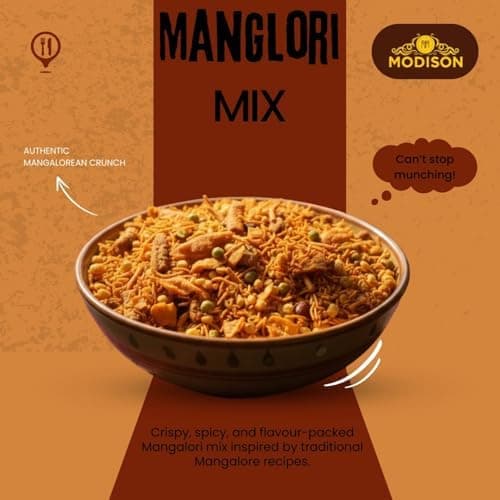 MODISON Manglori Mix Indian Snacks Spicy Crunchy 180g thumbnail 5