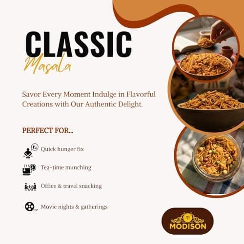 MODISON Manglori Mix Indian Snacks Spicy Crunchy 180g thumbnail 6
