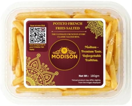 MODISON Potato French Fries Indian Namkeen Salted Crispy 180g thumbnail 1