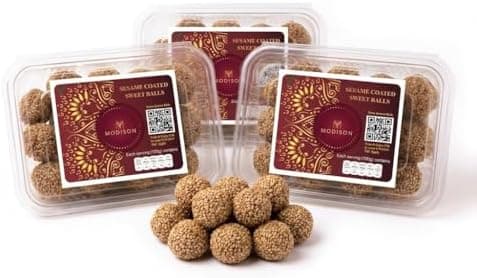 MODISON Til Laddu Indian Sweets Sesame Sweet Balls 540g thumbnail 1