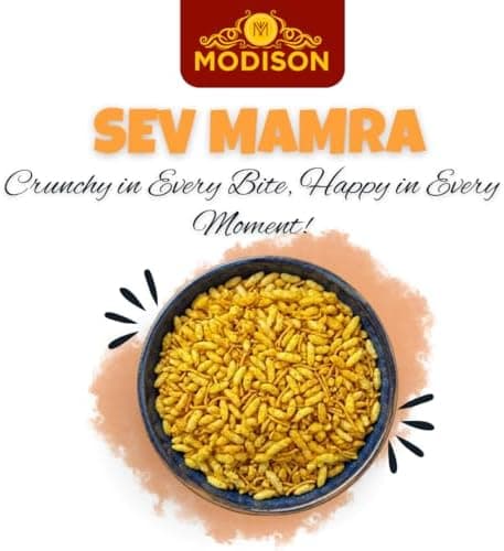 MODISON Sev Mamra Indian Snacks Puffed Rice Mix 180g thumbnail 3
